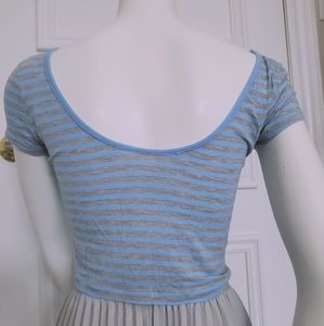 Dreamers Stripe Semi Crop Ballerina Tee- Size Small